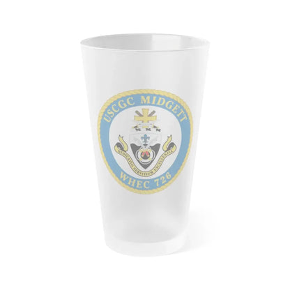 USCG Midgett WHEC 726 (U.S. Coast Guard) Frosted Pint Glass 16oz Default Title - Go Mug Yourself