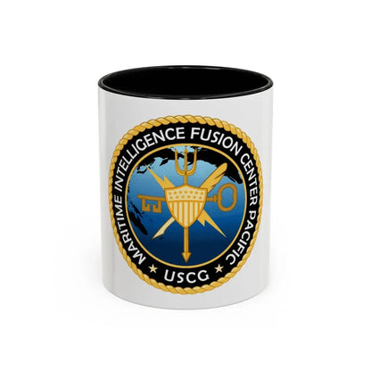 USCG MIFC PAC (U.S. Coast Guard) Accent Coffee Mug 11oz Black - Go Mug Yourself