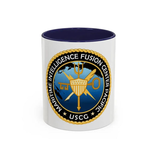 USCG MIFC PAC (U.S. Coast Guard) Accent Coffee Mug 11oz Navy - Go Mug Yourself