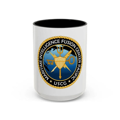 USCG MIFC PAC (U.S. Coast Guard) Accent Coffee Mug 15oz Black - Go Mug Yourself