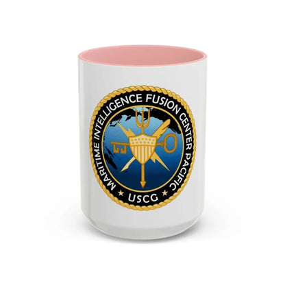USCG MIFC PAC (U.S. Coast Guard) Accent Coffee Mug 15oz Pink - Go Mug Yourself