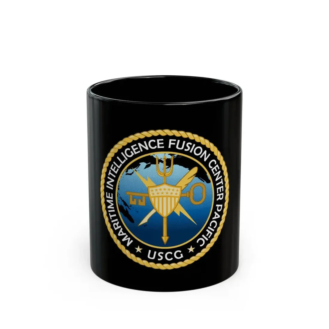USCG MIFC PAC (U.S. Coast Guard) Black Coffee Mug 11oz - Go Mug Yourself