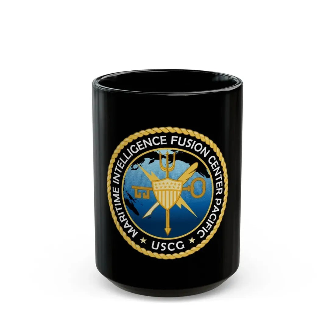 USCG MIFC PAC (U.S. Coast Guard) Black Coffee Mug 15oz - Go Mug Yourself