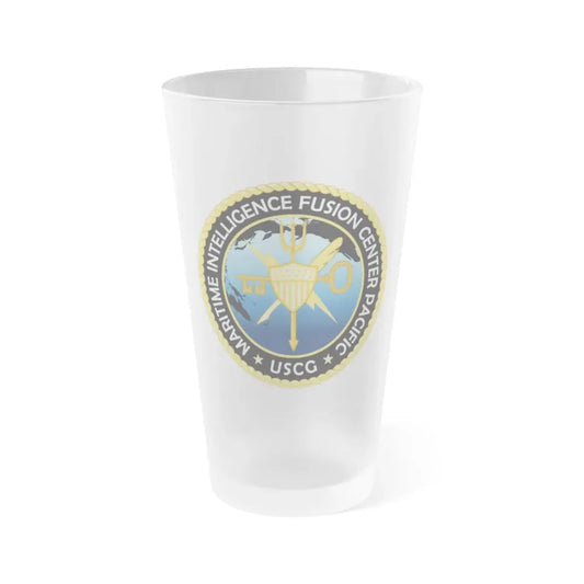 USCG MIFC PAC (U.S. Coast Guard) Frosted Pint Glass 16oz Default Title - Go Mug Yourself