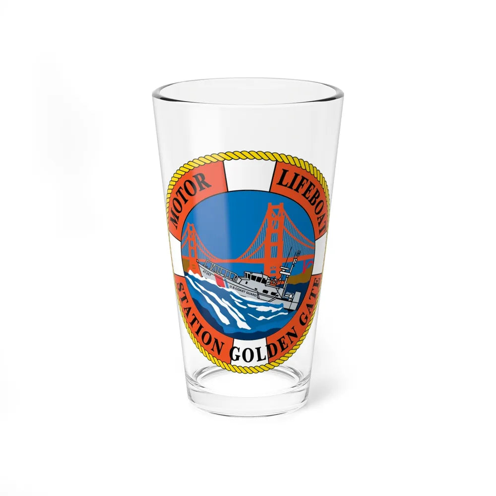 USCG Motor Lifeboat Station Golden Gate (U.S. Coast Guard) Pint Glass 16oz-16oz-Go Mug Yourself