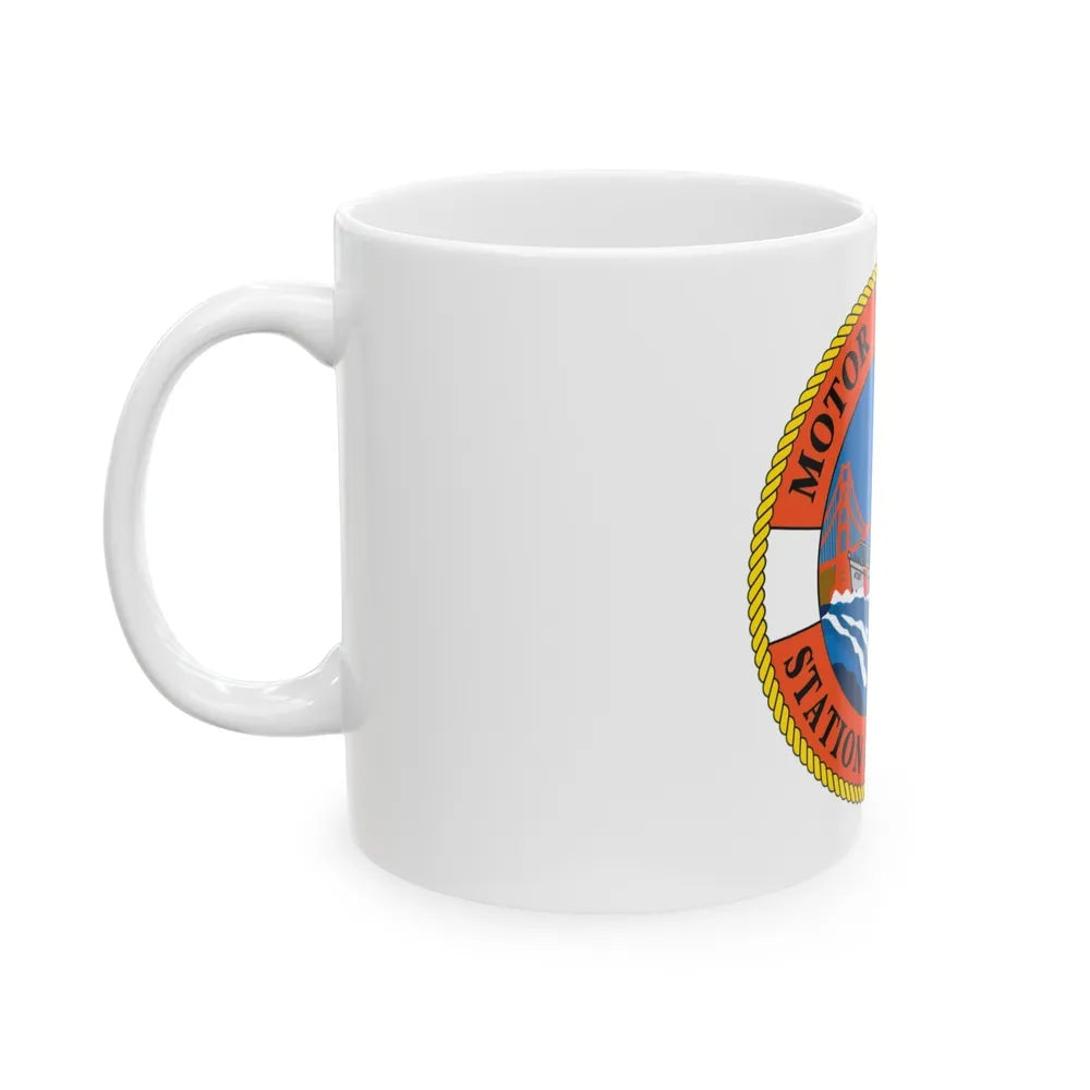 USCG Motor Lifeboat Station Golden Gate (U.S. Coast Guard) White Coffee Mug-Go Mug Yourself