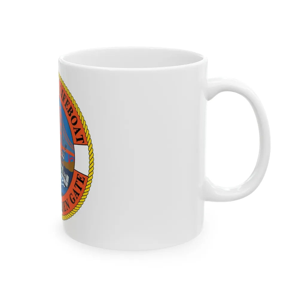 USCG Motor Lifeboat Station Golden Gate (U.S. Coast Guard) White Coffee Mug-Go Mug Yourself