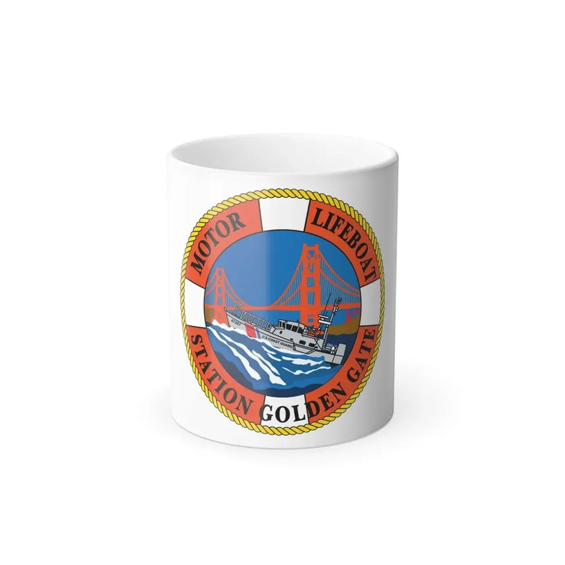 USCG Motor Lifeboat Station Golden Gate (U.S. Coast Guard) Color Changing Coffee Mug 11oz - Go Mug Yourself