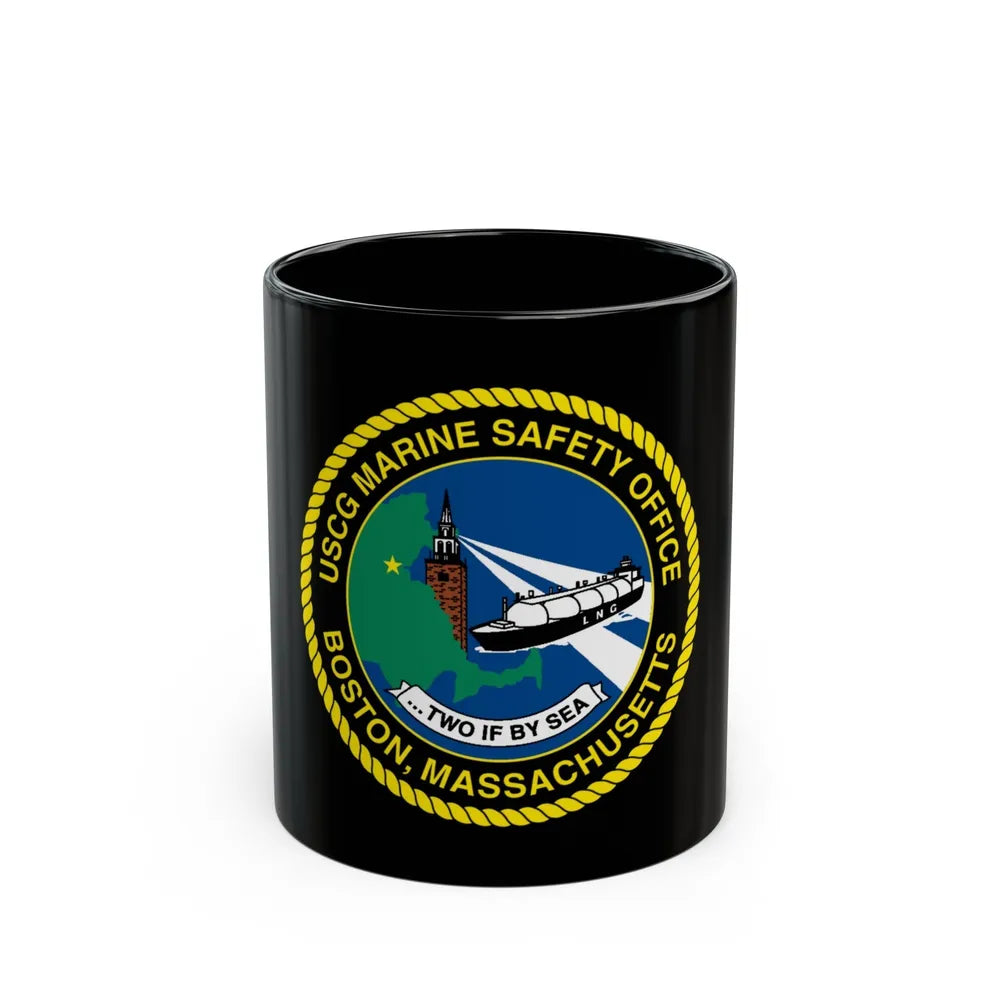 USCG MSO Boston Marine Safety Office (U.S. Coast Guard) Black Coffee Mug-11oz-Go Mug Yourself