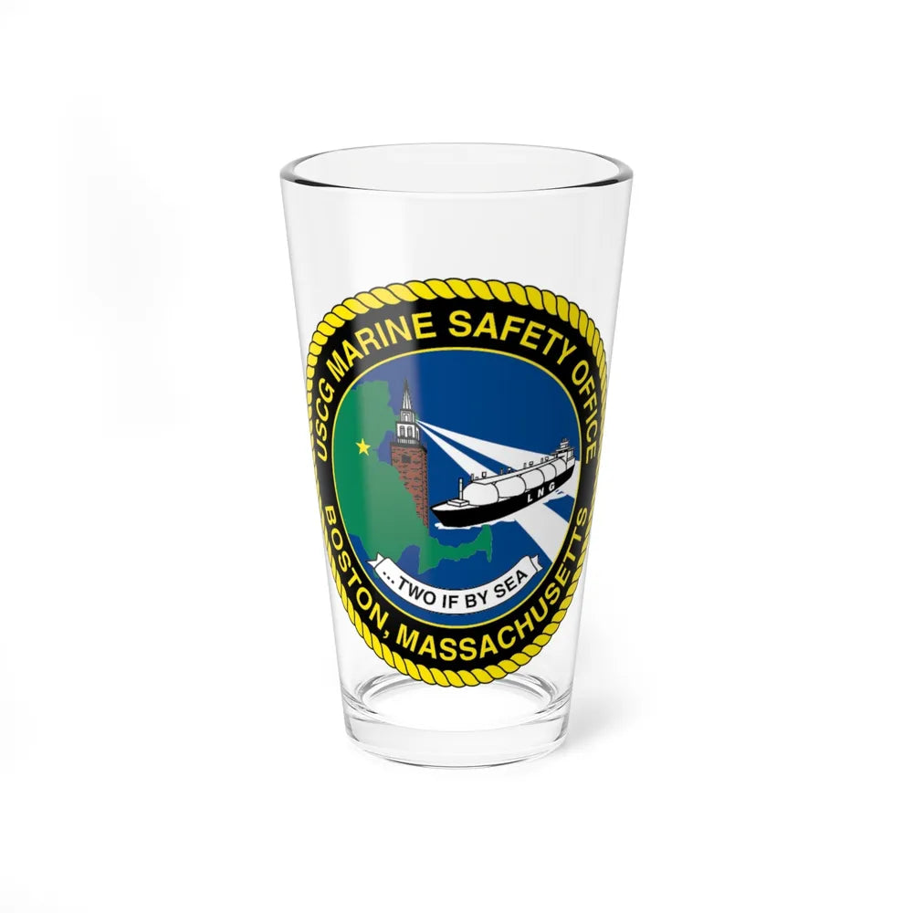 USCG MSO Boston Marine Safety Office (U.S. Coast Guard) Pint Glass 16oz-16oz-Go Mug Yourself