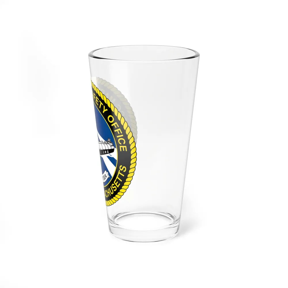 USCG MSO Boston Marine Safety Office (U.S. Coast Guard) Pint Glass 16oz-Go Mug Yourself