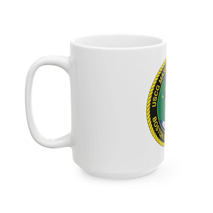 USCG MSO Boston Marine Safety Office (U.S. Coast Guard) White Coffee Mug-Go Mug Yourself