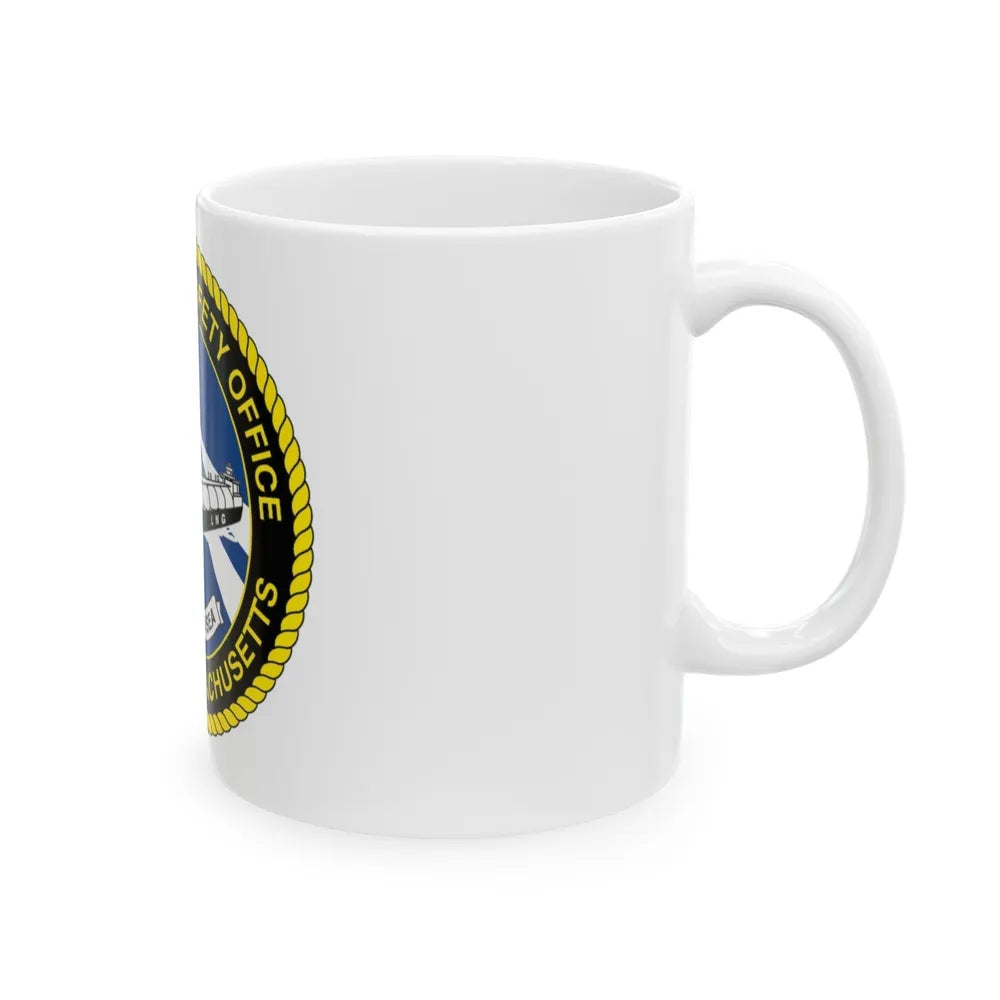 USCG MSO Boston Marine Safety Office (U.S. Coast Guard) White Coffee Mug-Go Mug Yourself