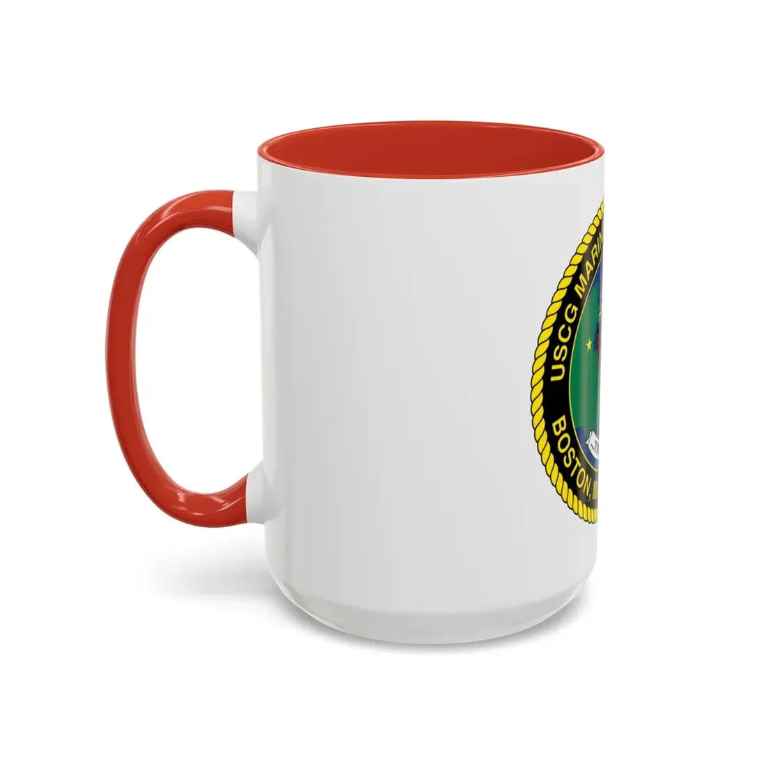 USCG MSO Boston Marine Safety Office (U.S. Coast Guard) Accent Coffee Mug - Go Mug Yourself