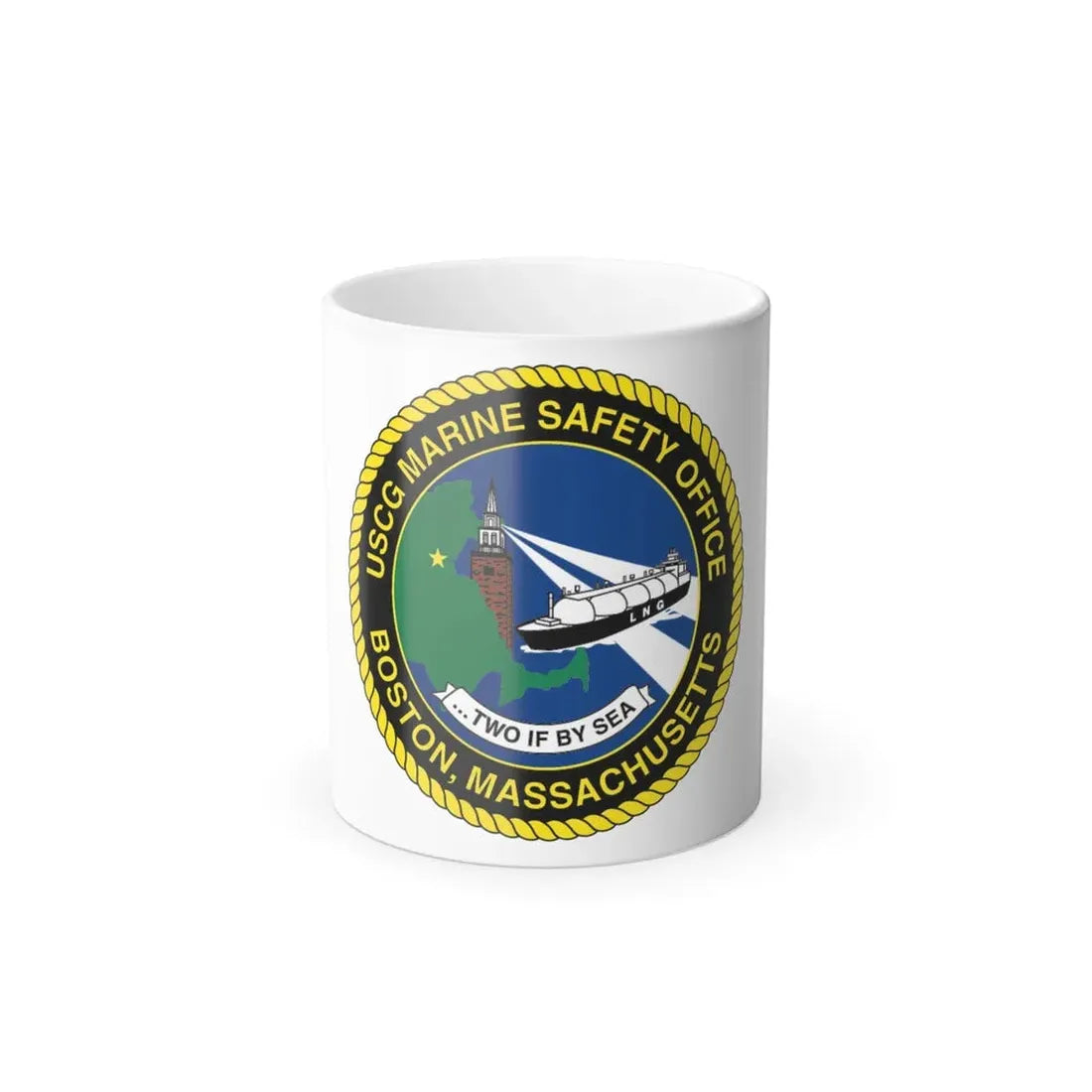 USCG MSO Boston Marine Safety Office (U.S. Coast Guard) Color Changing Coffee Mug 11oz - Go Mug Yourself