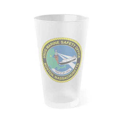 USCG MSO Boston Marine Safety Office (U.S. Coast Guard) Frosted Pint Glass 16oz Default Title - Go Mug Yourself