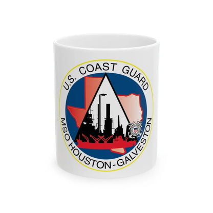 USCG MSO Houston Galveston (U.S. Coast Guard) White Coffee Mug-11oz-Go Mug Yourself