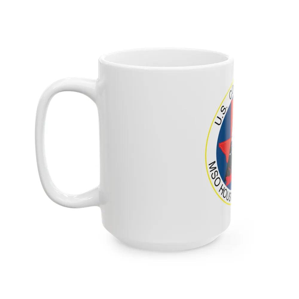 USCG MSO Houston Galveston (U.S. Coast Guard) White Coffee Mug-Go Mug Yourself