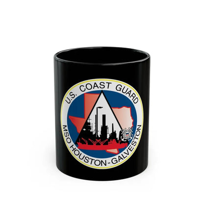 USCG MSO Houston Galveston (U.S. Coast Guard) Black Coffee Mug 11oz - Go Mug Yourself
