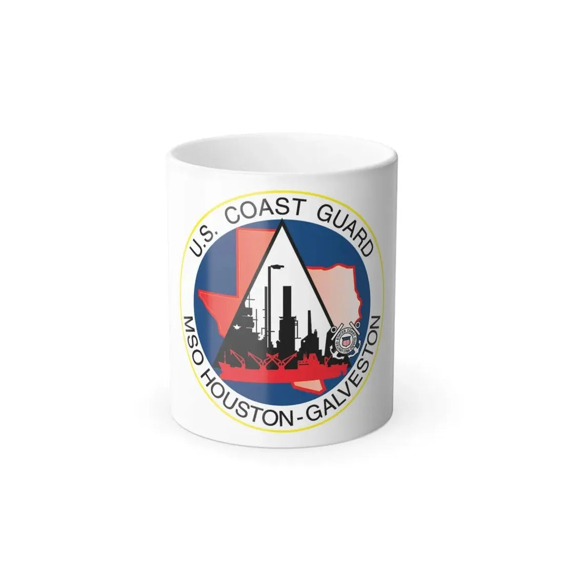 USCG MSO Houston Galveston (U.S. Coast Guard) Color Changing Coffee Mug 11oz - Go Mug Yourself
