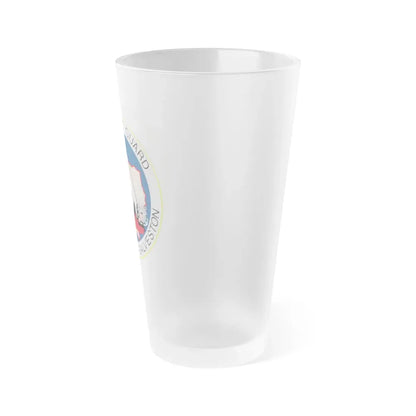 USCG MSO Houston Galveston (U.S. Coast Guard) Frosted Pint Glass 16oz - Go Mug Yourself