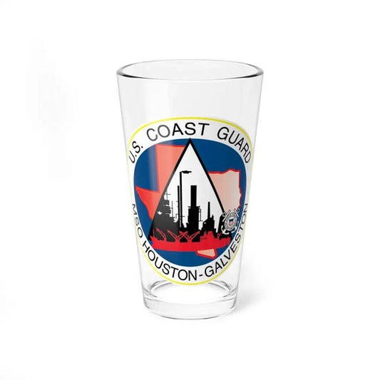 USCG MSO Houston Galveston (U.S. Coast Guard) Pint Glass 16oz 16oz - Go Mug Yourself
