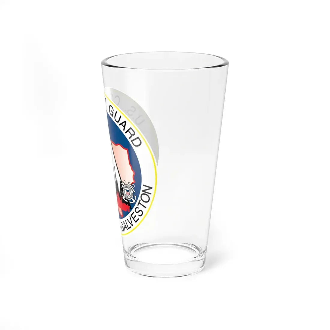 USCG MSO Houston Galveston (U.S. Coast Guard) Pint Glass 16oz - Go Mug Yourself