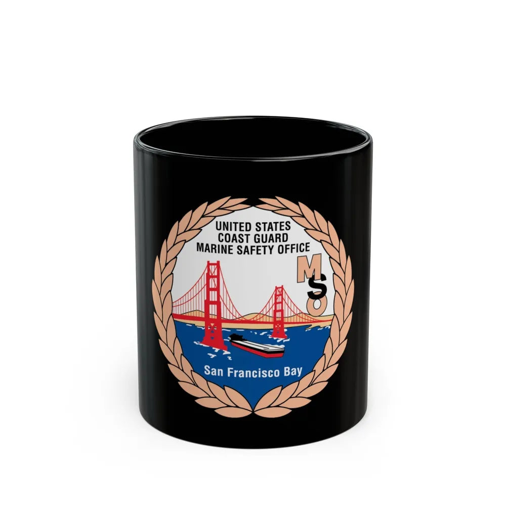 USCG MSO San Francisco Bay (U.S. Coast Guard) Black Coffee Mug-11oz-Go Mug Yourself