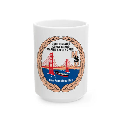 USCG MSO San Francisco Bay (U.S. Coast Guard) White Coffee Mug-15oz-Go Mug Yourself