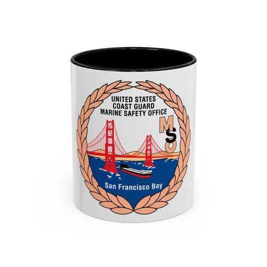 USCG MSO San Francisco Bay (U.S. Coast Guard) Accent Coffee Mug 11oz Black - Go Mug Yourself