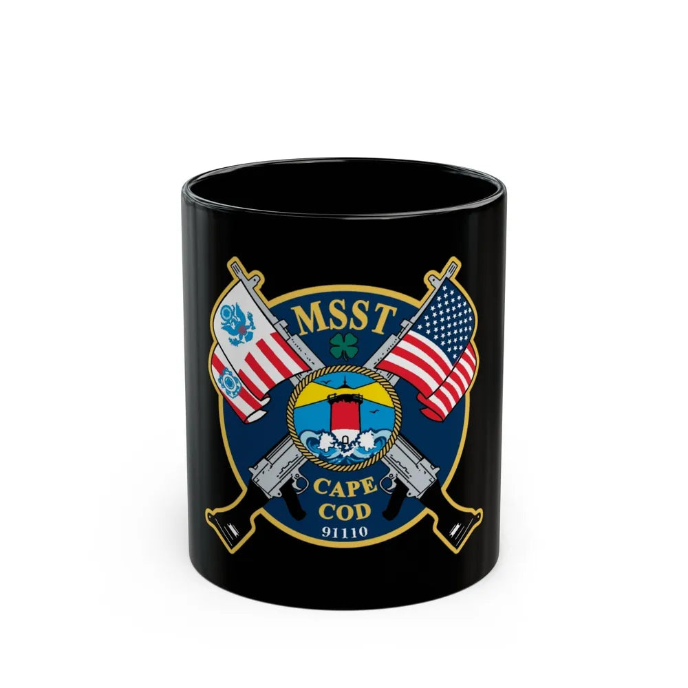 USCG MSST Cape Cod (U.S. Coast Guard) Black Coffee Mug-11oz-Go Mug Yourself