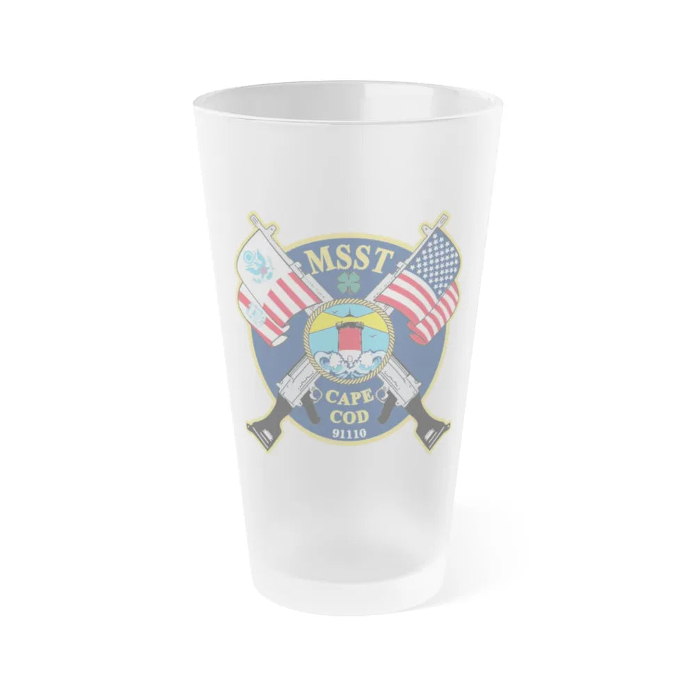 USCG MSST Cape Cod (U.S. Coast Guard) Frosted Pint Glass 16oz-Go Mug Yourself