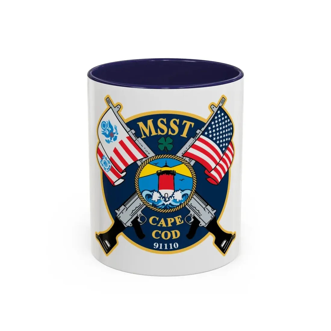 USCG MSST Cape Cod (U.S. Coast Guard) Accent Coffee Mug 11oz Navy - Go Mug Yourself