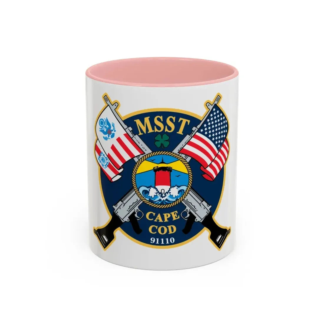USCG MSST Cape Cod (U.S. Coast Guard) Accent Coffee Mug 11oz Pink - Go Mug Yourself