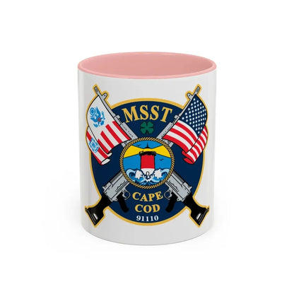USCG MSST Cape Cod (U.S. Coast Guard) Accent Coffee Mug 11oz Pink - Go Mug Yourself