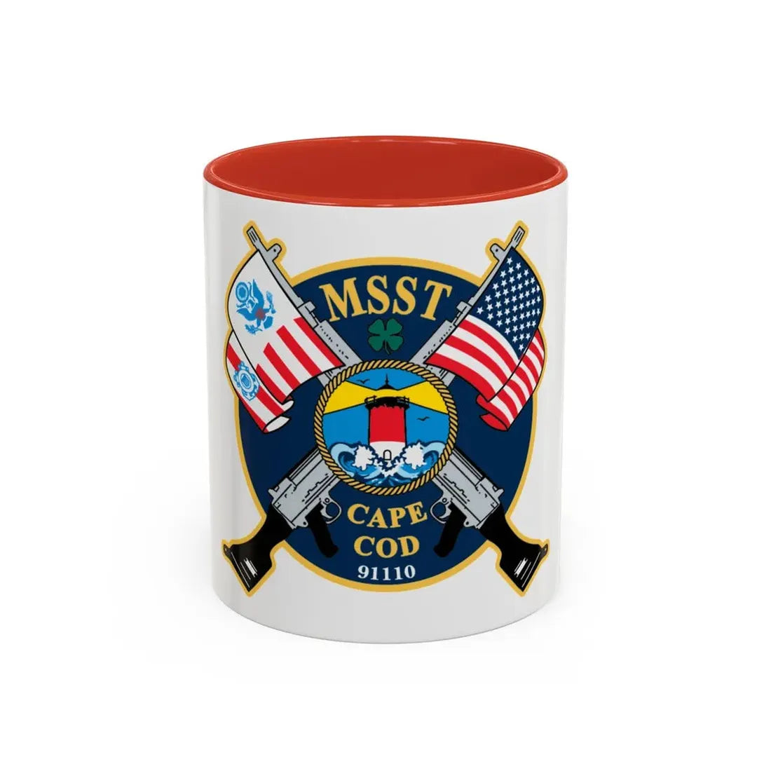 USCG MSST Cape Cod (U.S. Coast Guard) Accent Coffee Mug 11oz Red - Go Mug Yourself
