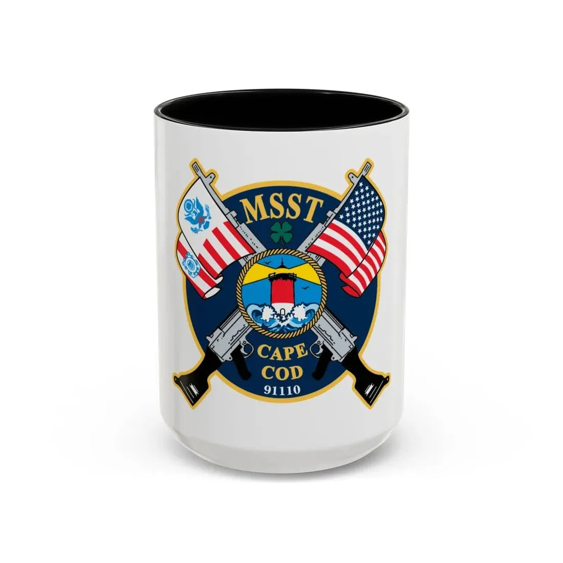 USCG MSST Cape Cod (U.S. Coast Guard) Accent Coffee Mug 15oz Black - Go Mug Yourself