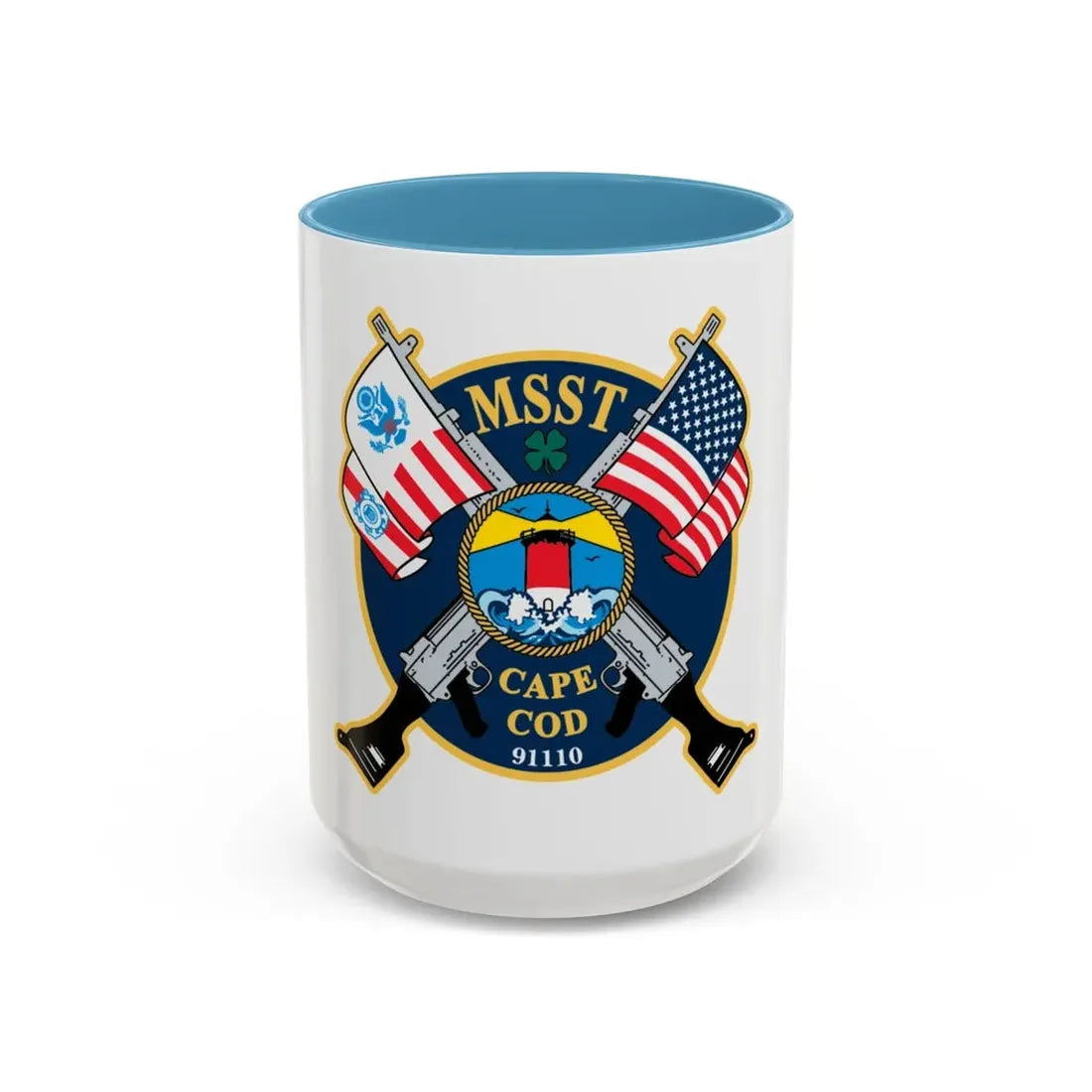 USCG MSST Cape Cod (U.S. Coast Guard) Accent Coffee Mug 15oz Light Blue - Go Mug Yourself