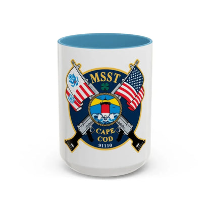 USCG MSST Cape Cod (U.S. Coast Guard) Accent Coffee Mug 15oz Light Blue - Go Mug Yourself