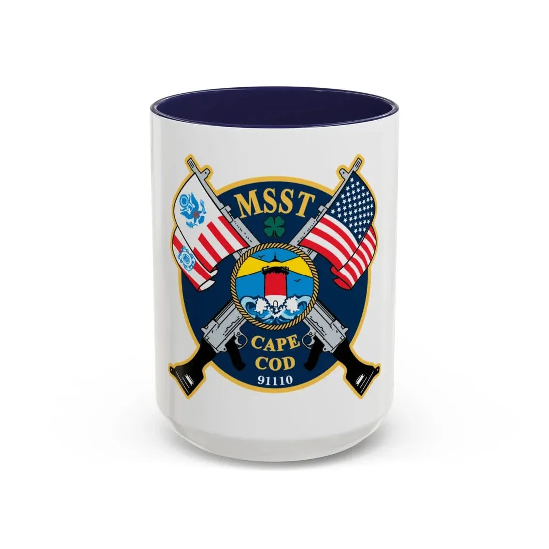 USCG MSST Cape Cod (U.S. Coast Guard) Accent Coffee Mug 15oz Navy - Go Mug Yourself