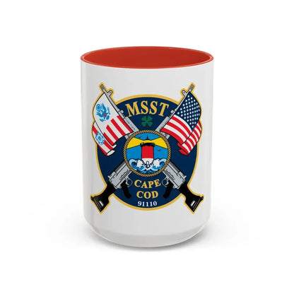 USCG MSST Cape Cod (U.S. Coast Guard) Accent Coffee Mug 15oz Red - Go Mug Yourself