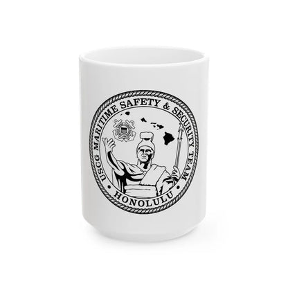 USCG MSST Honolulu (U.S. Coast Guard) White Coffee Mug-15oz-Go Mug Yourself