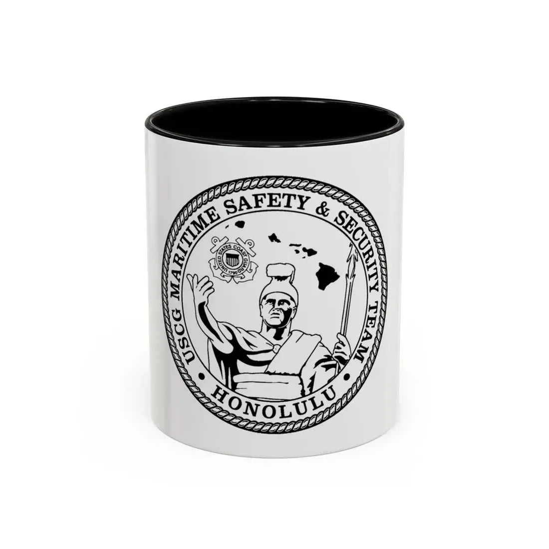 USCG MSST Honolulu (U.S. Coast Guard) Accent Coffee Mug 11oz Black - Go Mug Yourself
