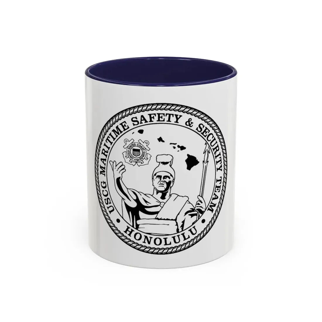 USCG MSST Honolulu (U.S. Coast Guard) Accent Coffee Mug 11oz Navy - Go Mug Yourself