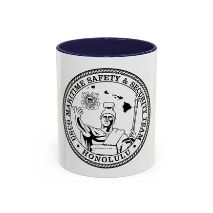 USCG MSST Honolulu (U.S. Coast Guard) Accent Coffee Mug 11oz Navy - Go Mug Yourself
