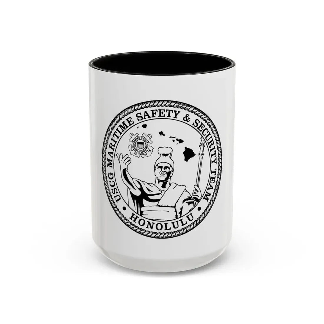 USCG MSST Honolulu (U.S. Coast Guard) Accent Coffee Mug 15oz Black - Go Mug Yourself