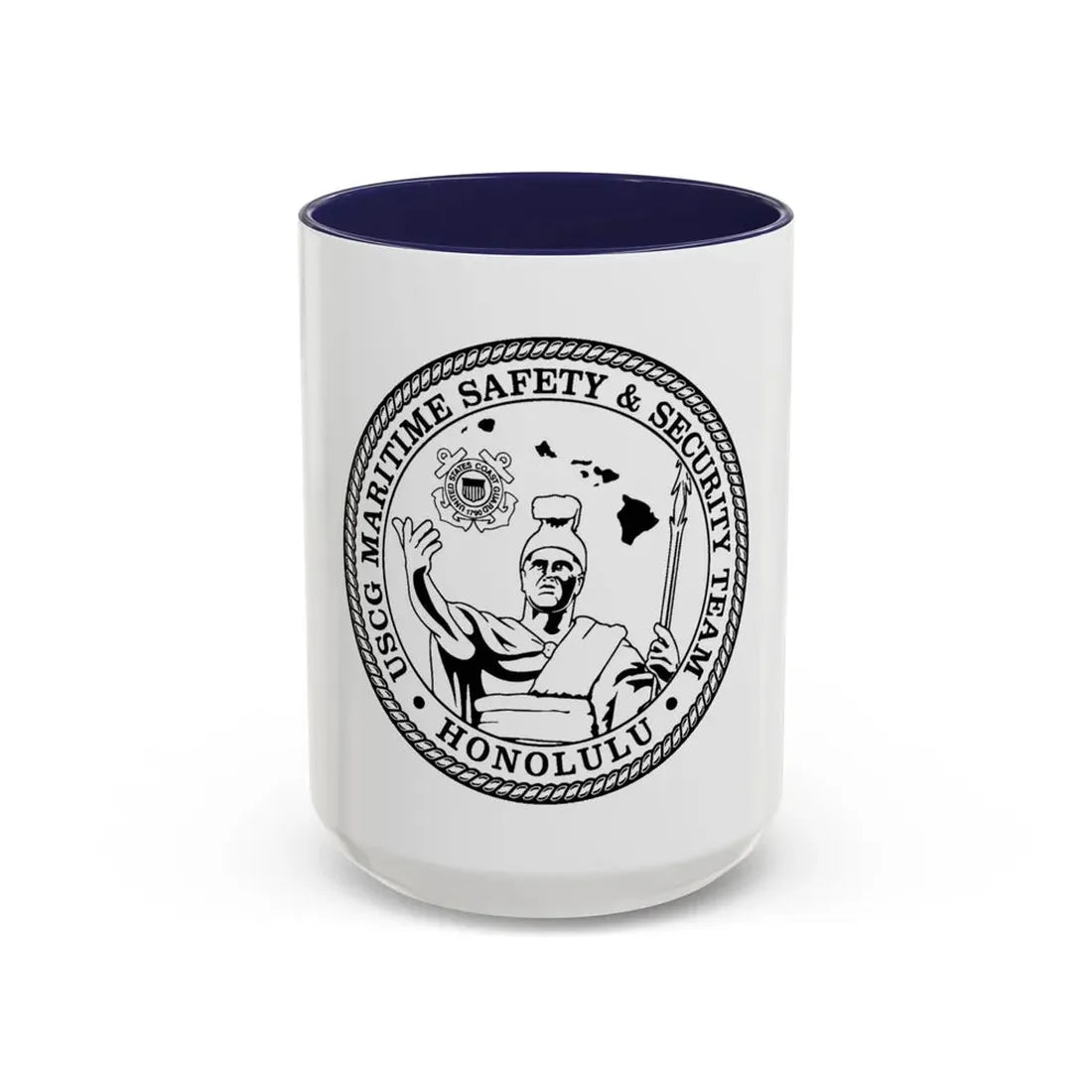USCG MSST Honolulu (U.S. Coast Guard) Accent Coffee Mug 15oz Navy - Go Mug Yourself
