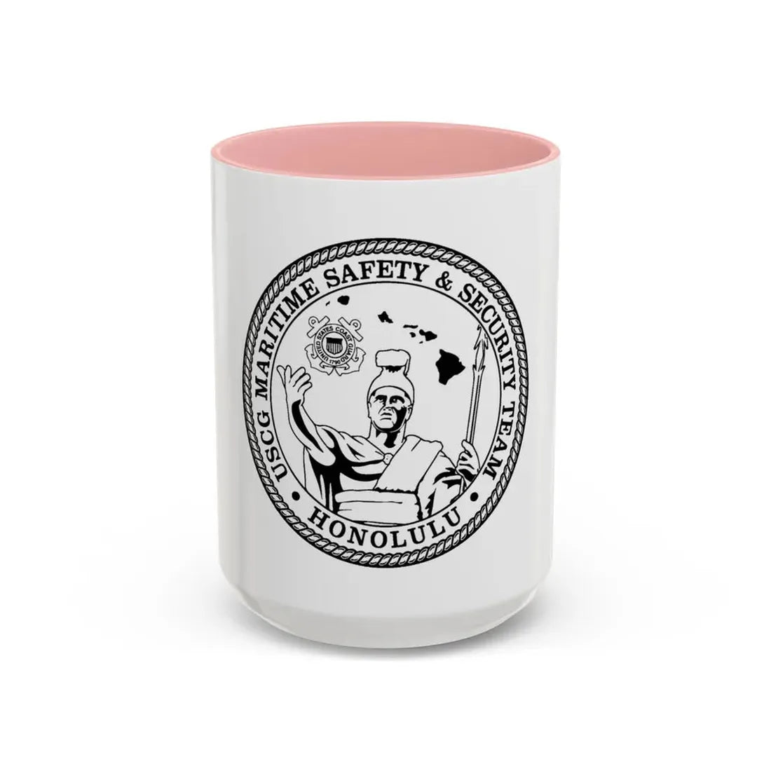 USCG MSST Honolulu (U.S. Coast Guard) Accent Coffee Mug 15oz Pink - Go Mug Yourself