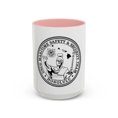 USCG MSST Honolulu (U.S. Coast Guard) Accent Coffee Mug 15oz Pink - Go Mug Yourself