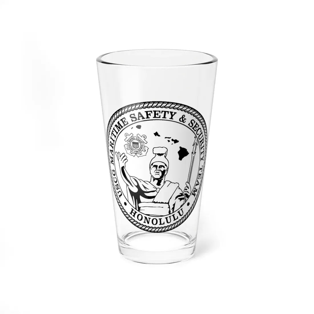 USCG MSST Honolulu (U.S. Coast Guard) Pint Glass 16oz 16oz - Go Mug Yourself